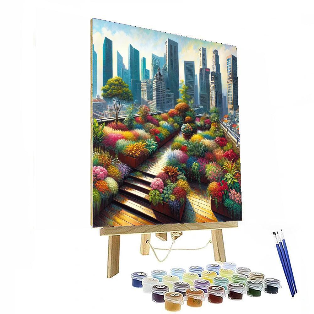 Urban Rooftop Garden - DIY Painting By Numbers Kit – Artistry Rack