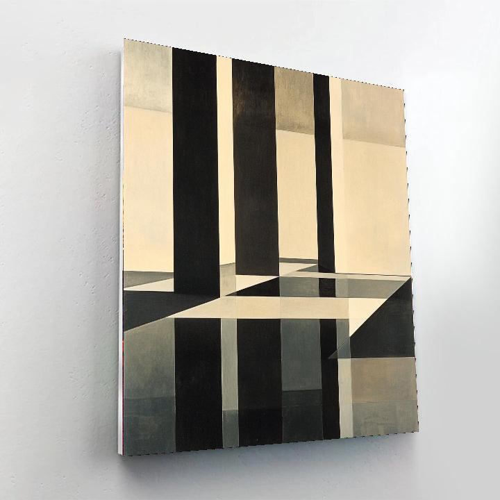 Kazimir Malevich Inspired Monochromatic Geometry  Painting Number Kit