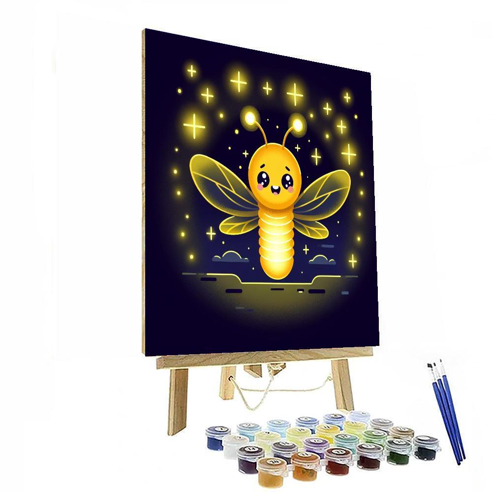 Energetic Firefly Number Painting