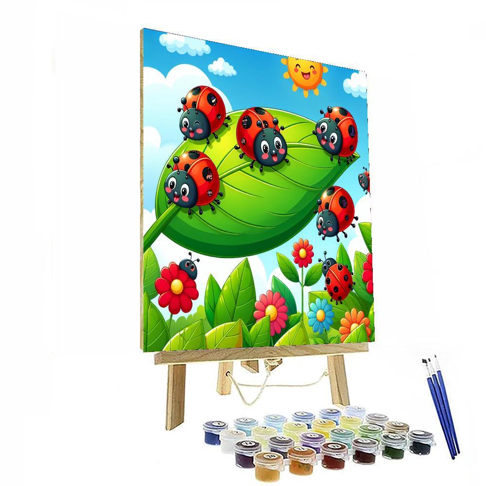 Dancing Ladybugs Paint By Numbers