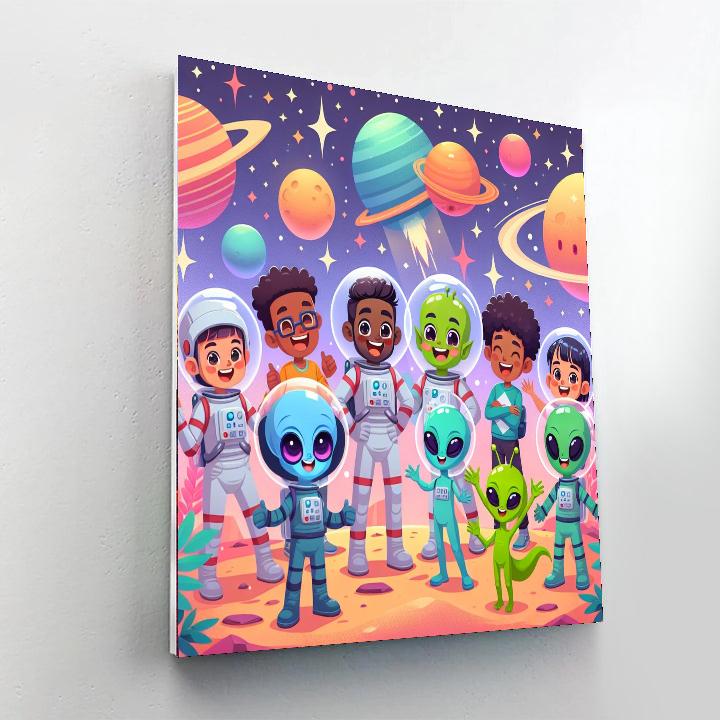 The Adventurous Space Voyage DIY Paint By Numbers