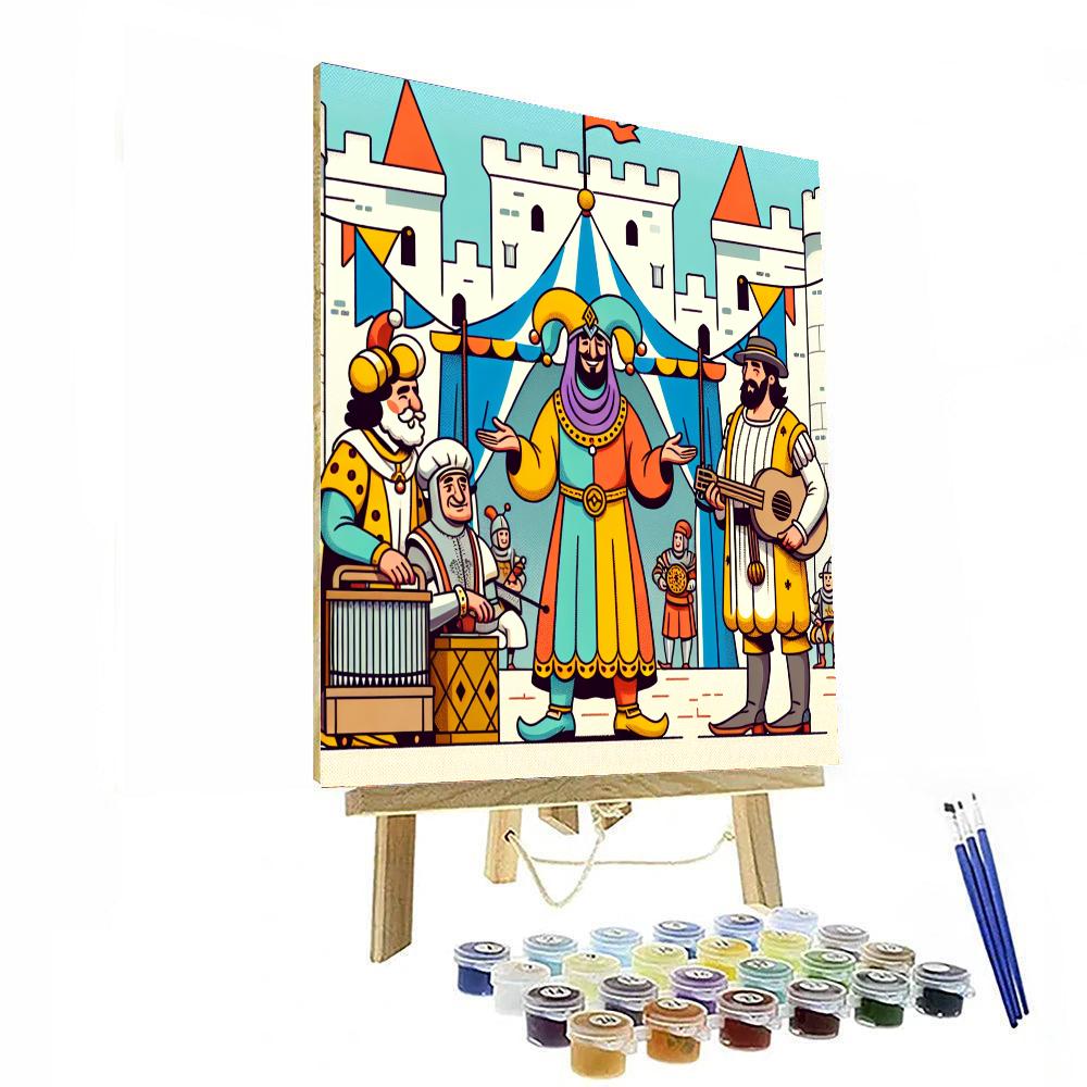 Joyous Medieval Festival Number Painting