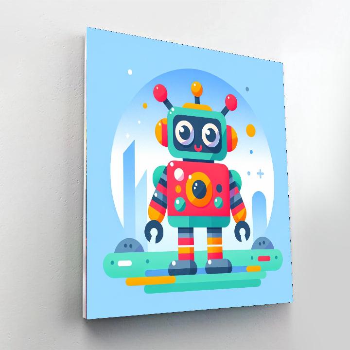 Robot Companion Number Painting