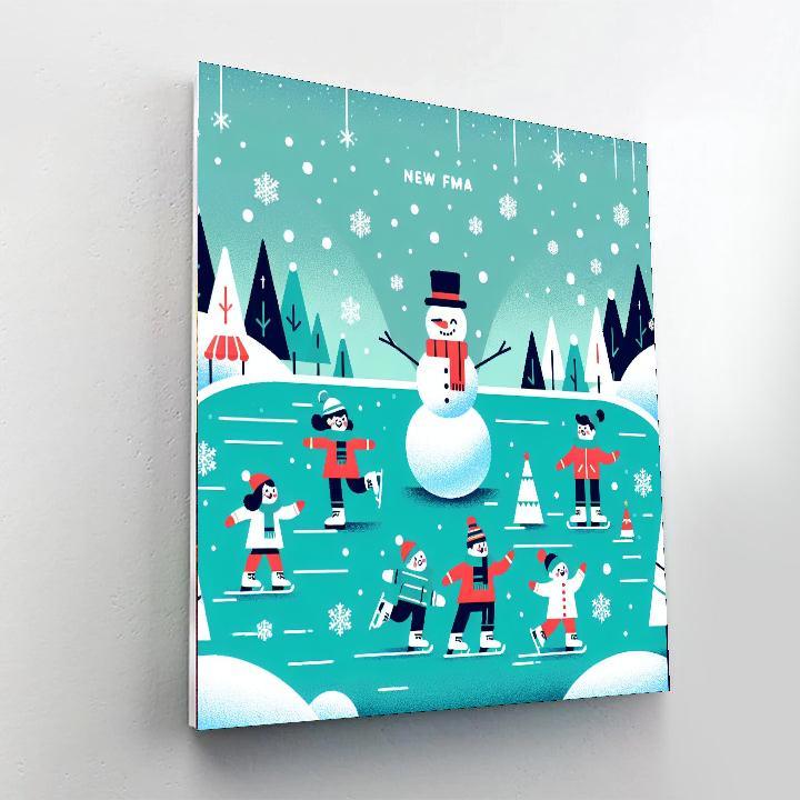 Winter Wonderland Frolic Paint By Numbers Kits