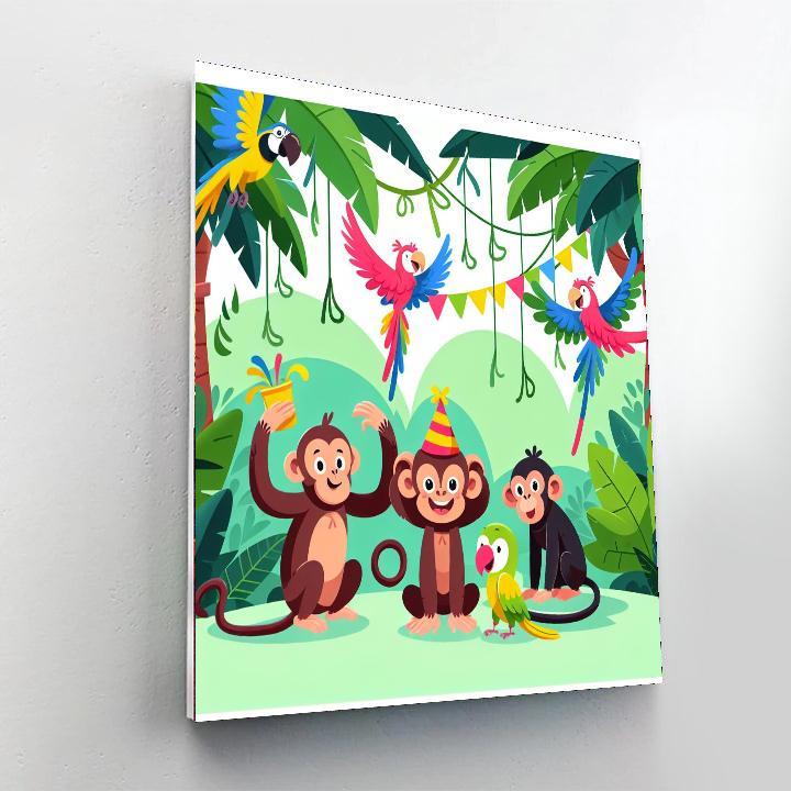 Jungle Jungle Jubilation DIY Paint By Numbers