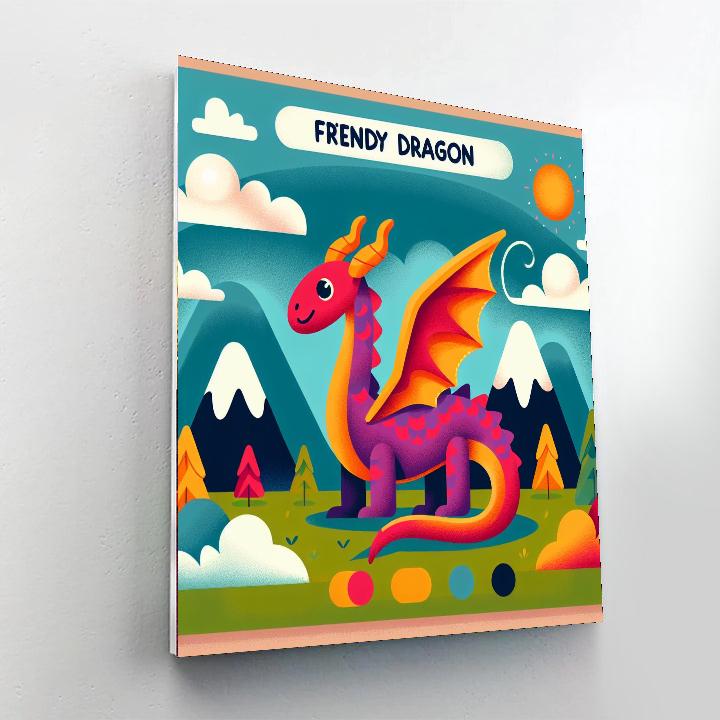Mystical Dragon Encounter DIY Paint By Numbers