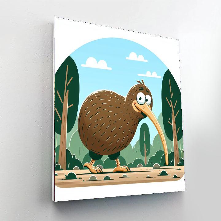 Kooky Kiwi Painting By Numbers Kit