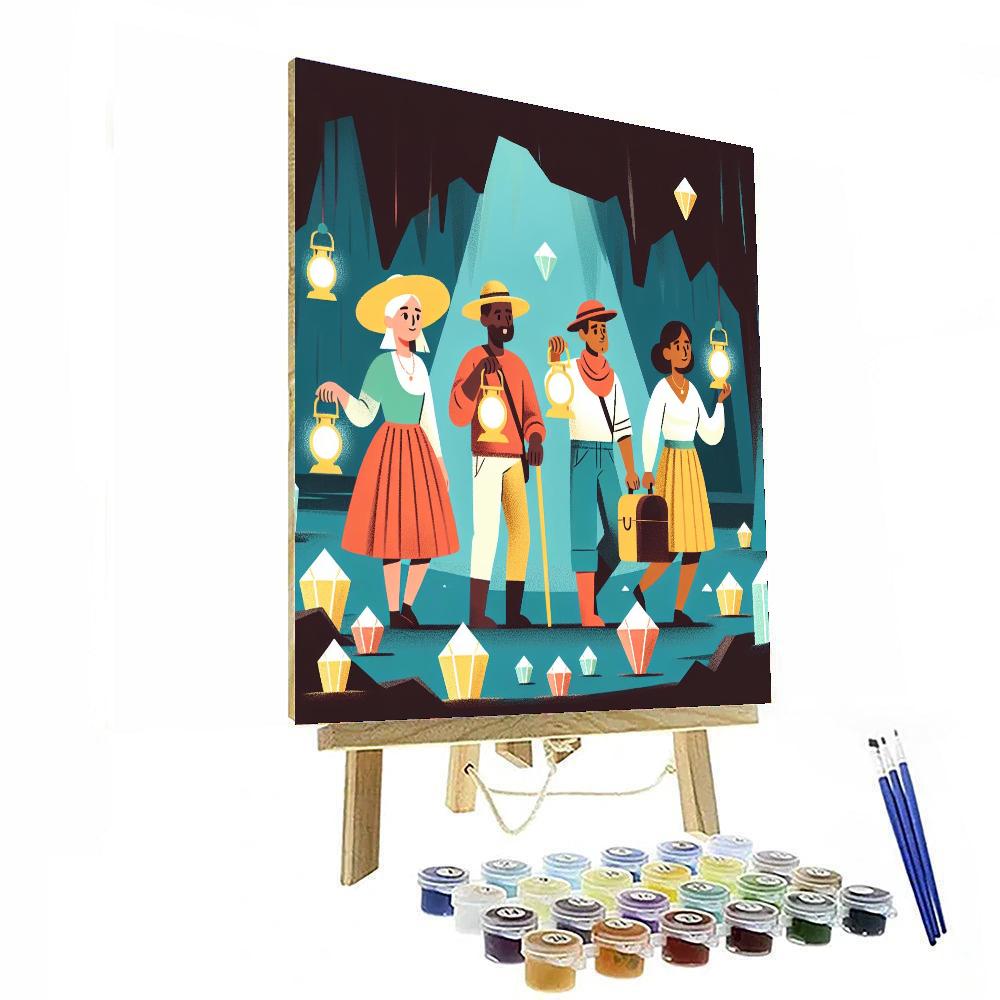 Mysterious Cavern Expedition Painting Number Kit