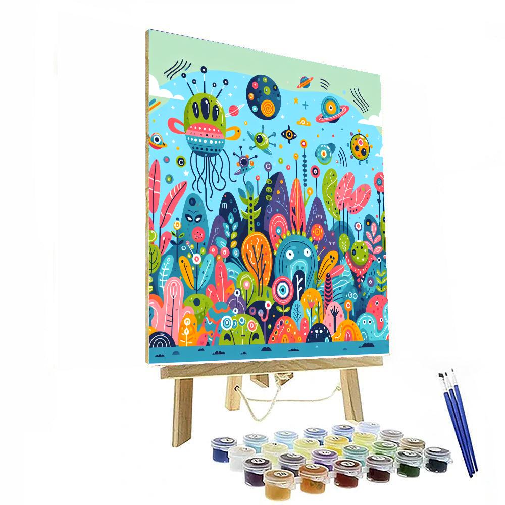 Imaginative Outer Worlds Number Painting