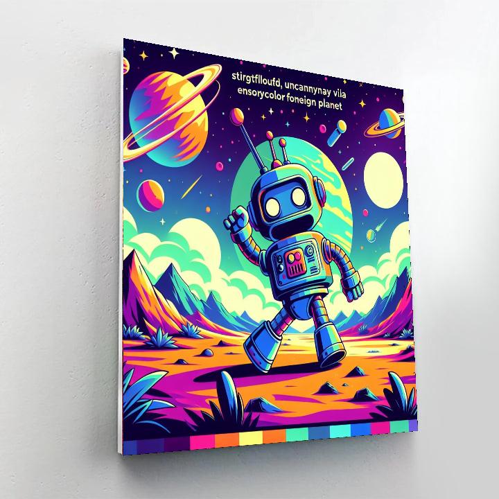 Robot Space Explorer Paint By Numbers Kits