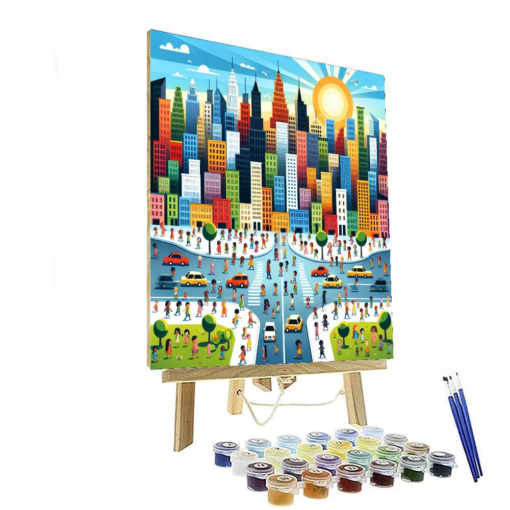 Doodle City Painting By Numbers Kit