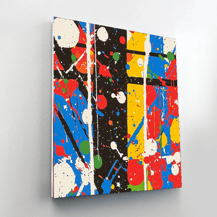 Jackson Pollock Inspired Intriguing Abstract Dance  Paint By Numbers