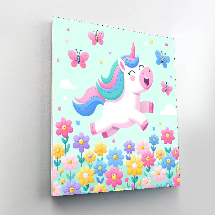 Sunny Unicorn Paint By Numbers