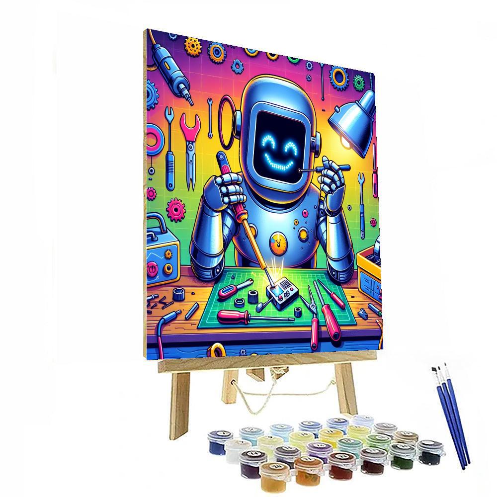 Robot's Invention Lab DIY Paint By Numbers