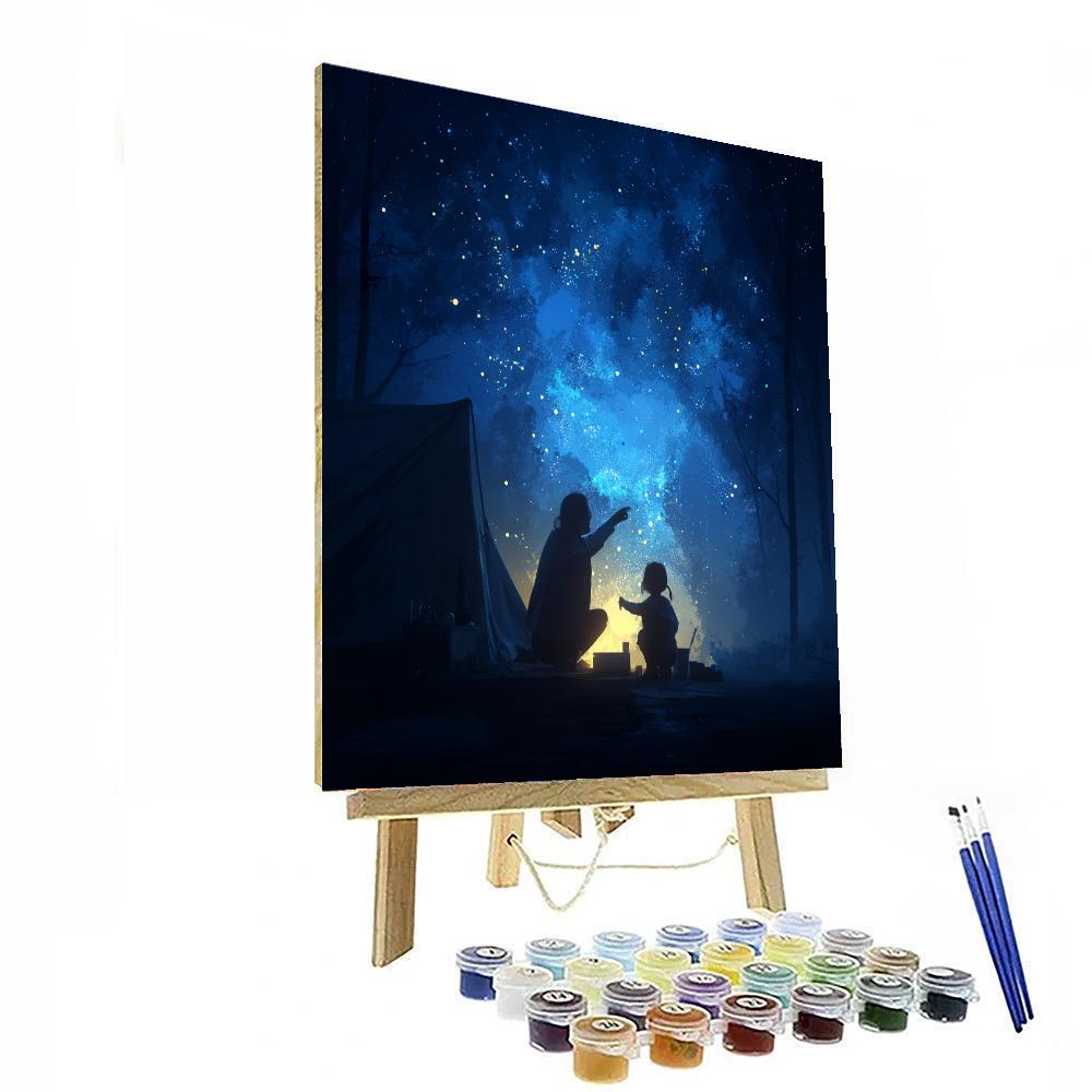 Celestial Bonds Of Love Painting Number Kit