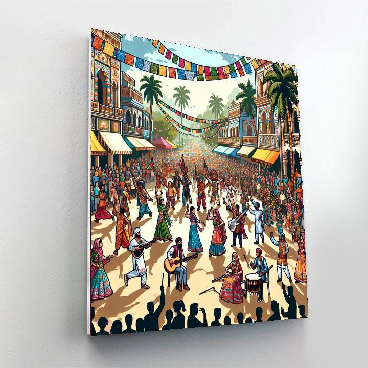 Calle Ocho Festival - United States Number Painting