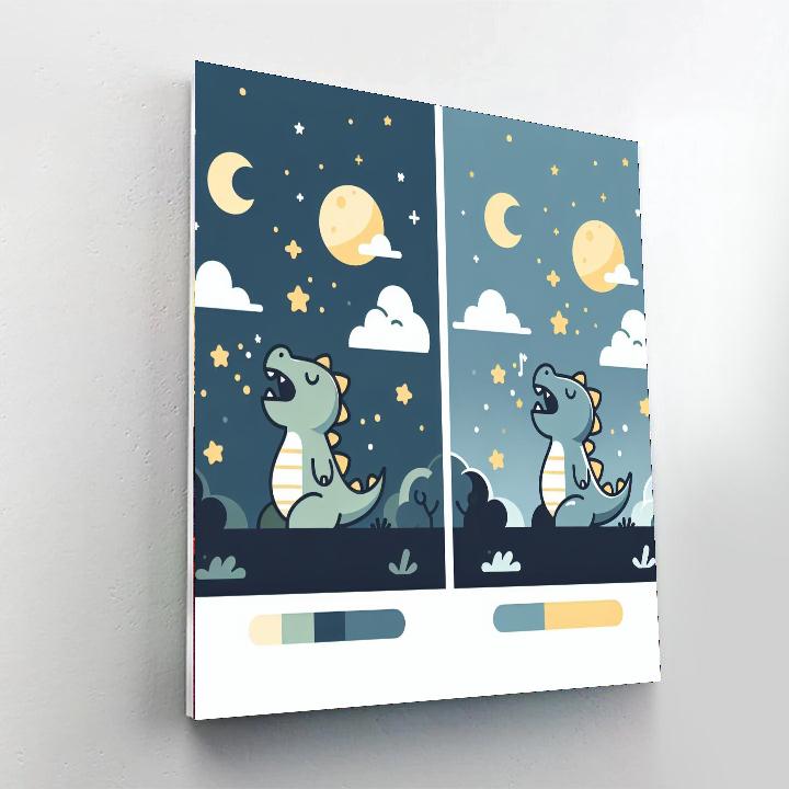 Dreamy Dragon Lullaby Paint By Numbers Art