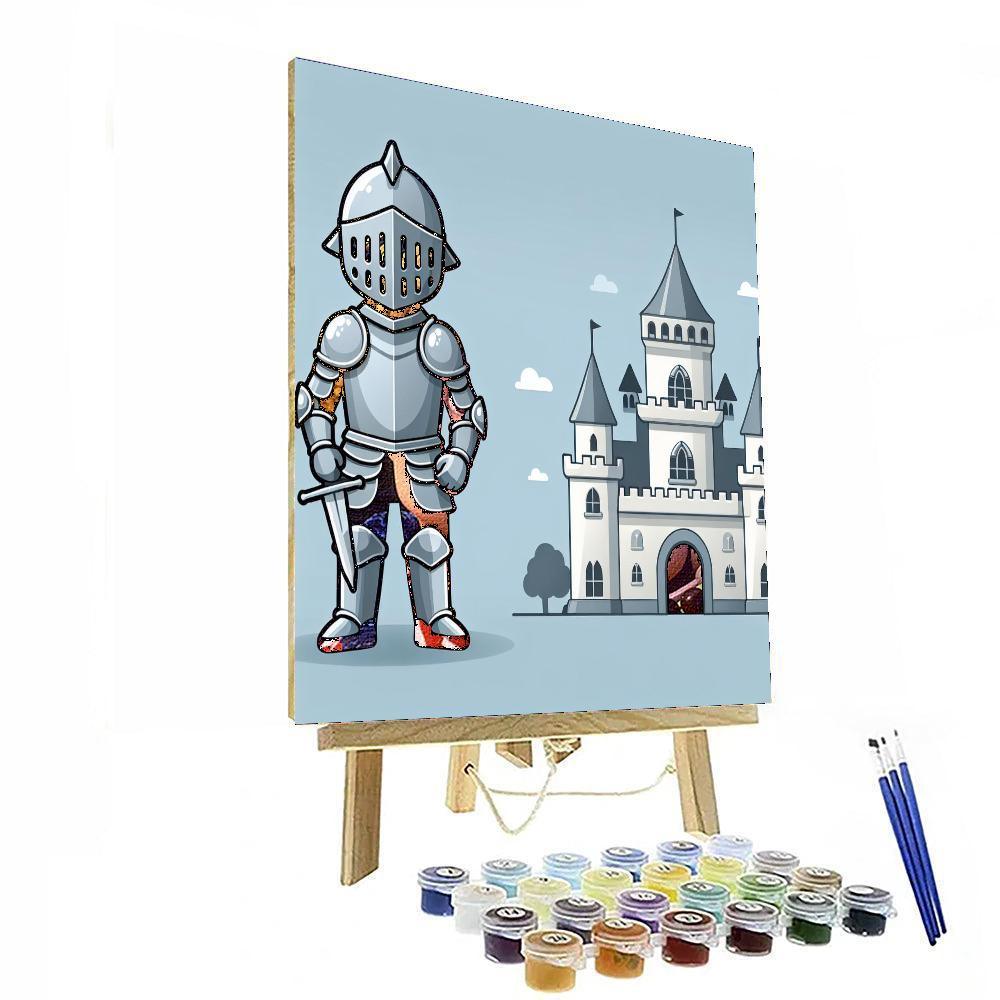 Medieval Castle Knight Numbered Painting Kits