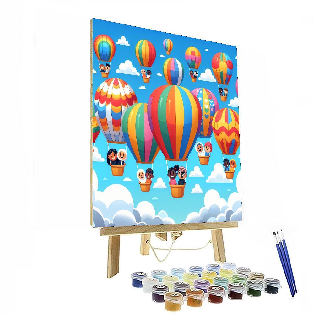 The Great Balloon Adventure Paint By Numbers