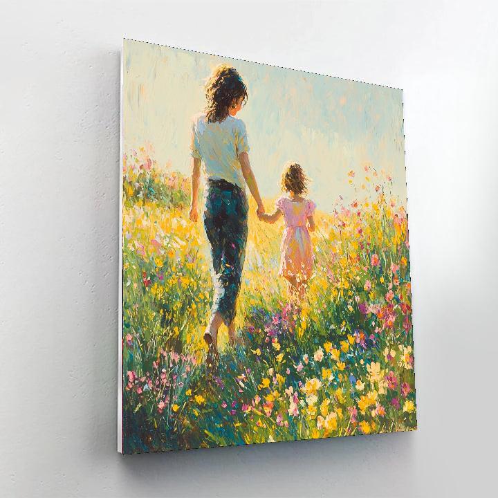 Spring Blossom Walk Number Painting