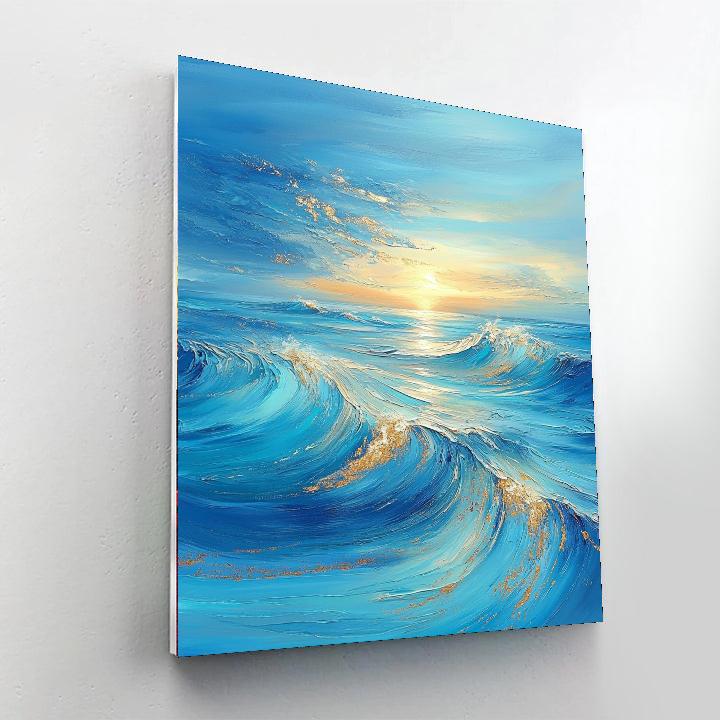 Gustav Klimt Inspired Ocean Of Dreams  Paint By Numbers Art