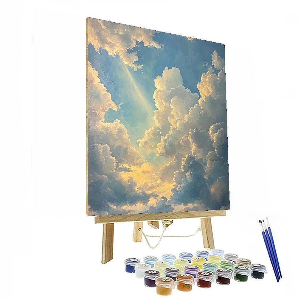 John Constable Inspired Skyward Symphony  Number Painting