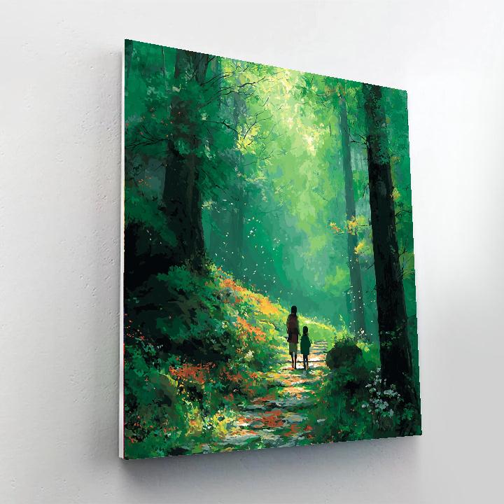 Nature Walk With Mom Painting Number Kit