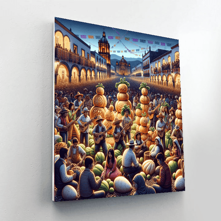 Noche De Los Rábanos - Oaxaca Numbered Painting Kits