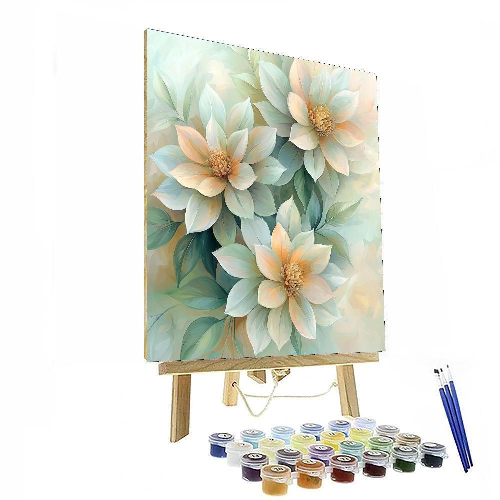 Leonardo Da Vinci Inspired Ethereal Petals  Paint By Number