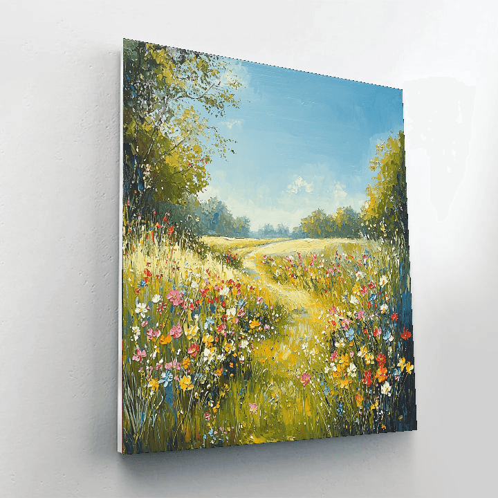 John Constable Inspired Peaceful Meadow  Numbered Painting Kits