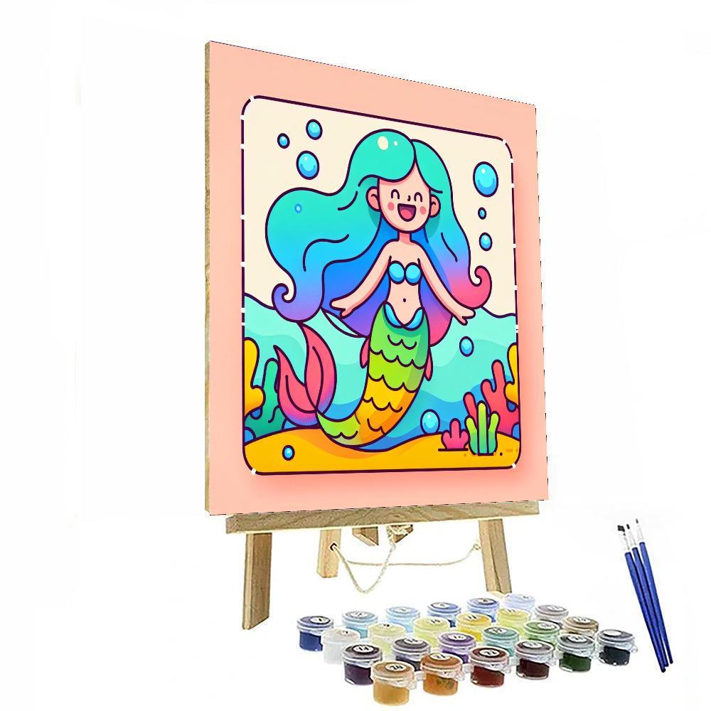 Mermaid Lagoon Tales Number Painting
