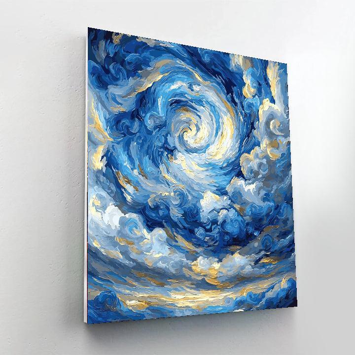 Vincent Van Gogh Inspired Whirling Skies  Painting By Numbers Kit