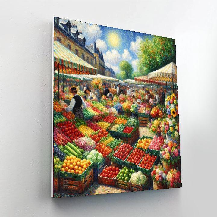 Sunny Market Stroll Numbered Painting Kits