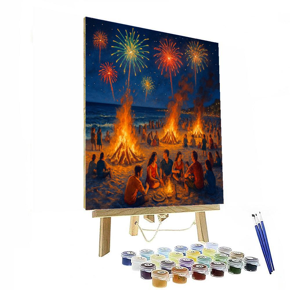 Festival Of Sant Joan - Barcelona Number Painting