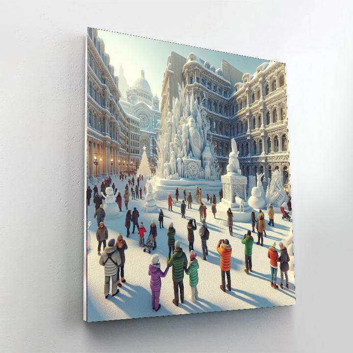 Snow Sculpture Festival Paint By Color