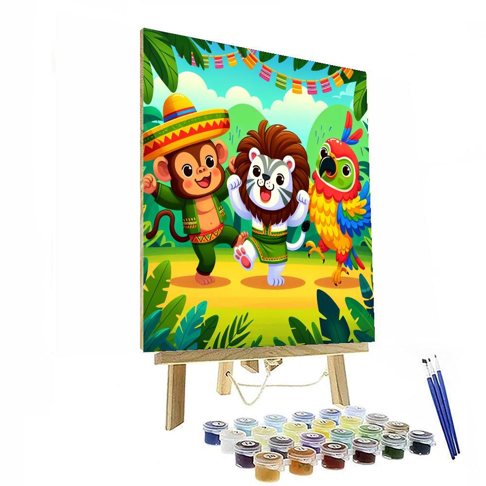 The Jungle Jamboree Painting Number Kit