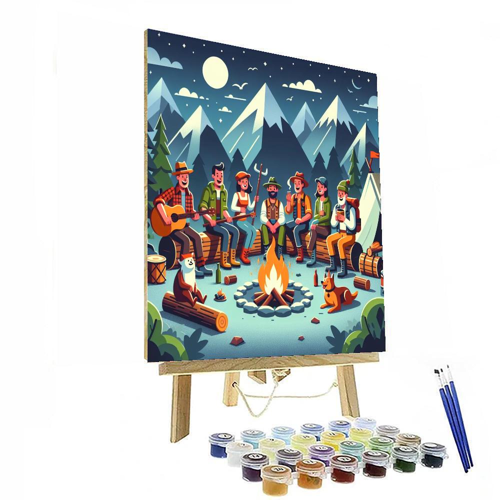 Secret Mountain Hideaway Number Painting