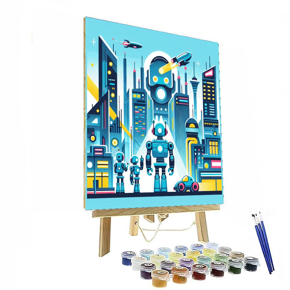 Robo City Adventure Painting By Numbers Kit