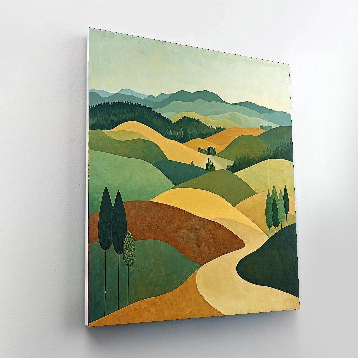 Paul Cézanne Inspired The Whispering Hills  Paint By Numbers Kits