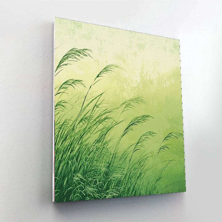 Utagawa Hiroshige Inspired Windswept Grasses Of Summer  Painting By Numbers Kit