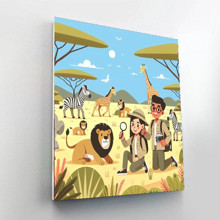 Wildlife Expedition In The Serengeti Paint By Numbers Art