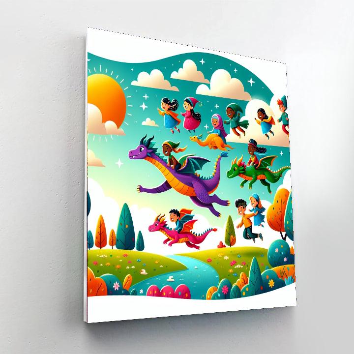 Dazzling Dragon Quest Painting By Numbers Kit