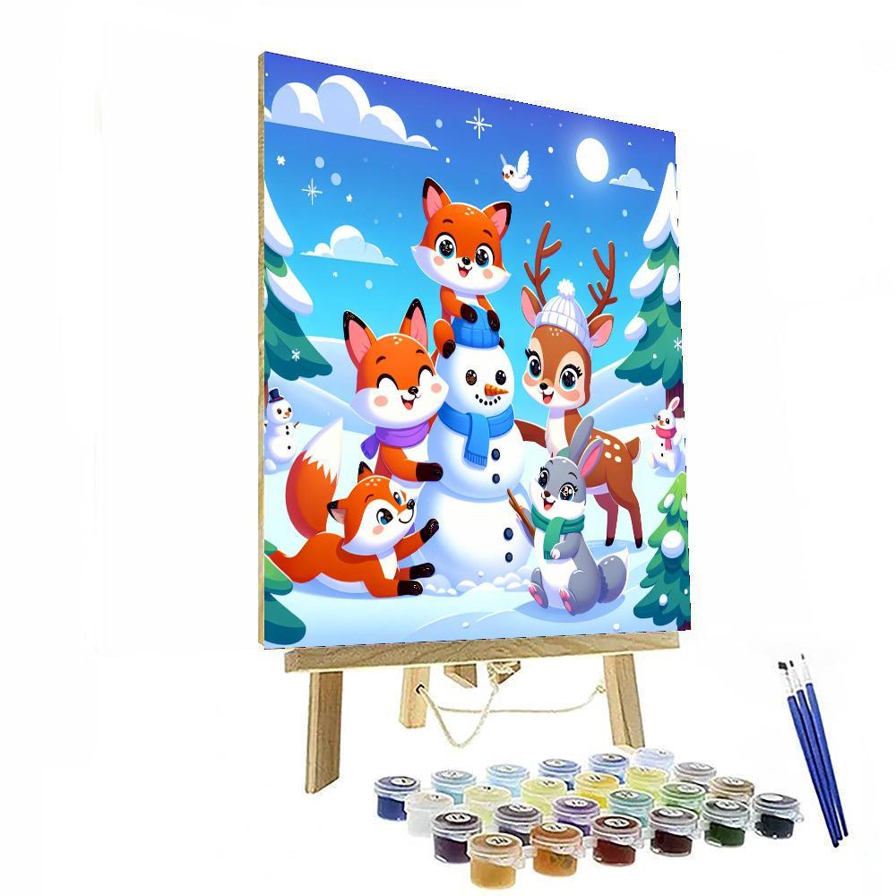 Adventures In Snowland Painting Number Kit