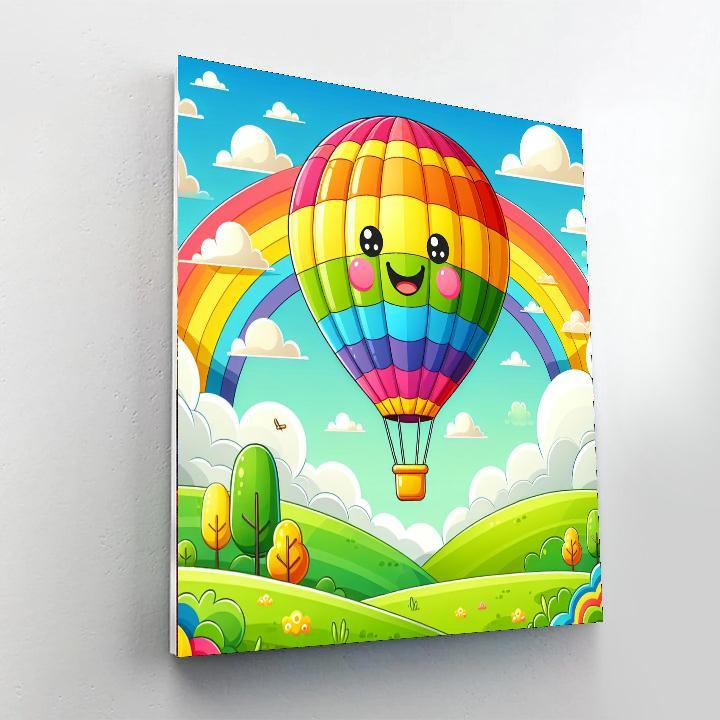 Gigantic Balloon Ride Paint By Numbers Art