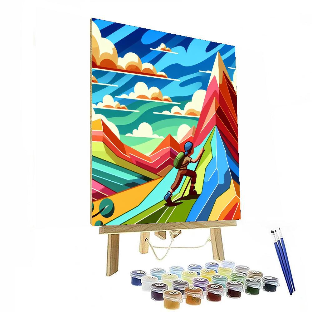 Mystic Mountain Adventure Paint By Numbers Art