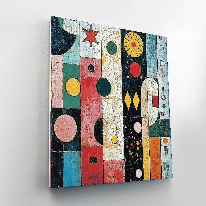 Paul Klee Inspired Embrace Of Shapes  Paint By Number