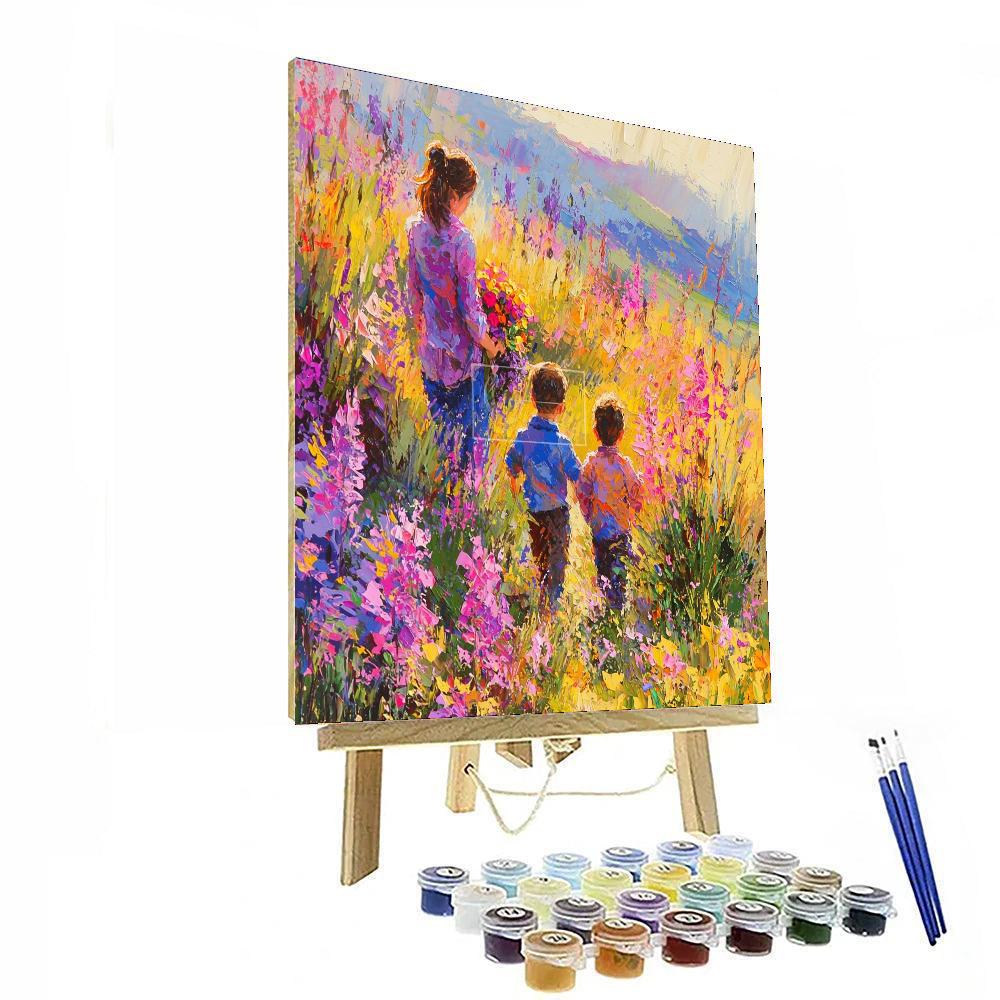 Spring’s Embrace Number Painting