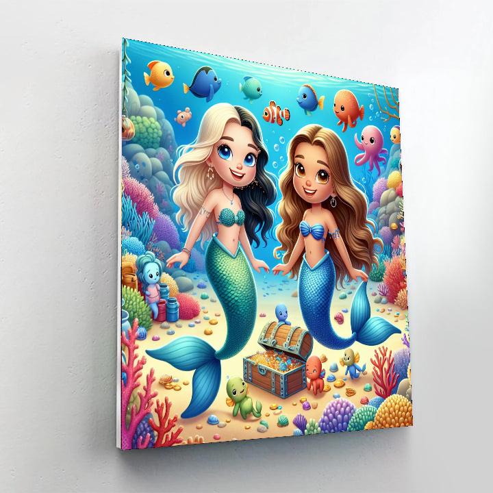 Mermaid Cove Adventure Number Painting