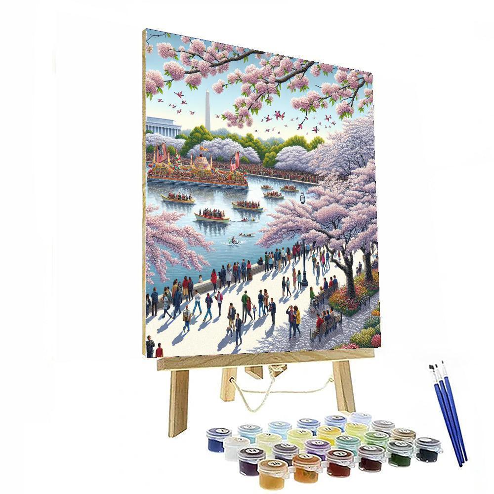 The Cherry Blossom Festival - Washington D.c. Paint By Number