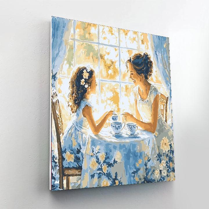 Afternoon Tea With Mama Number Painting